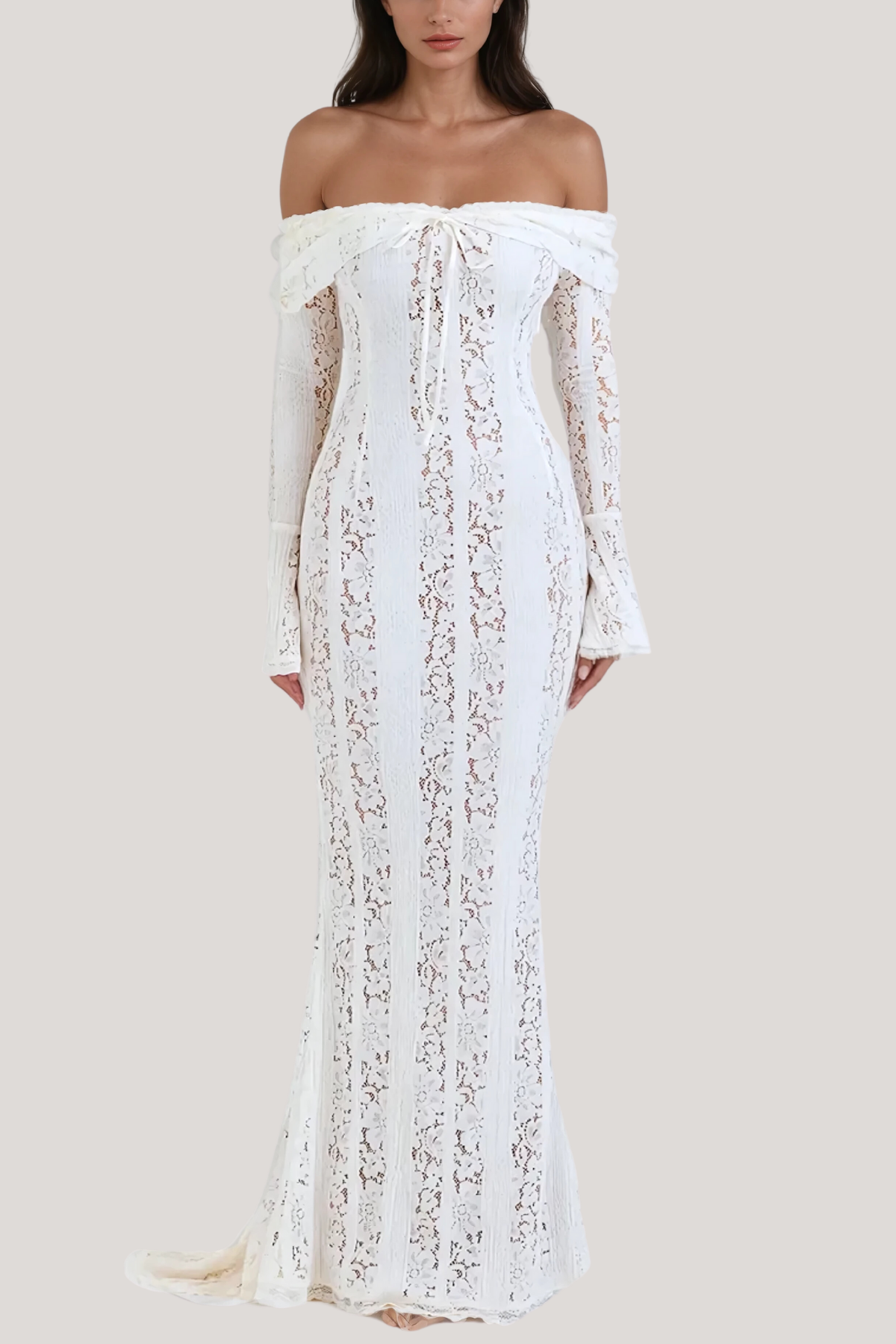 WHITE WEDDING MAXI DRESS