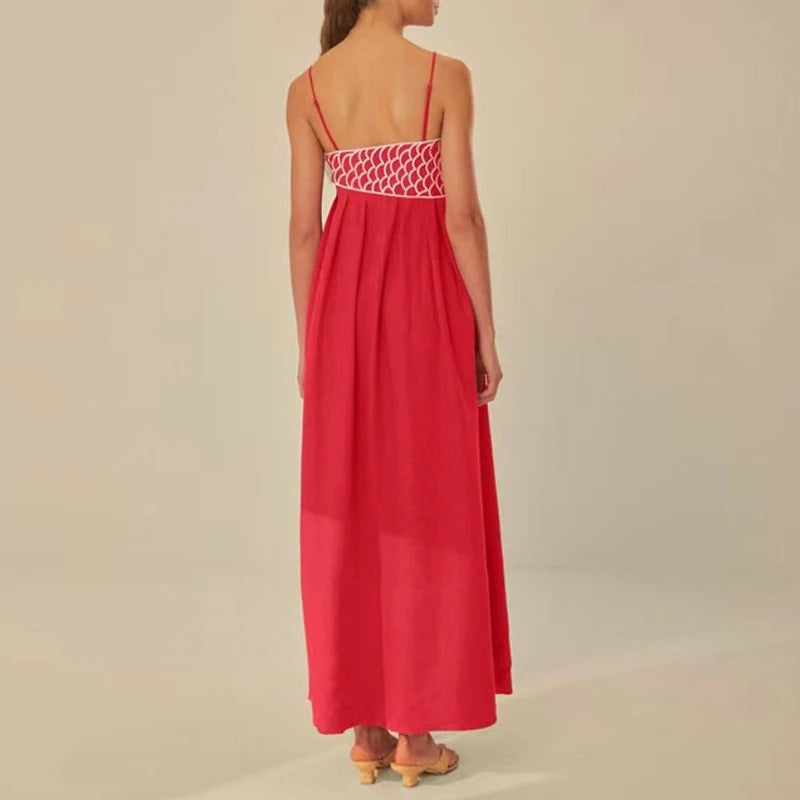 RED MAXI DRESS
