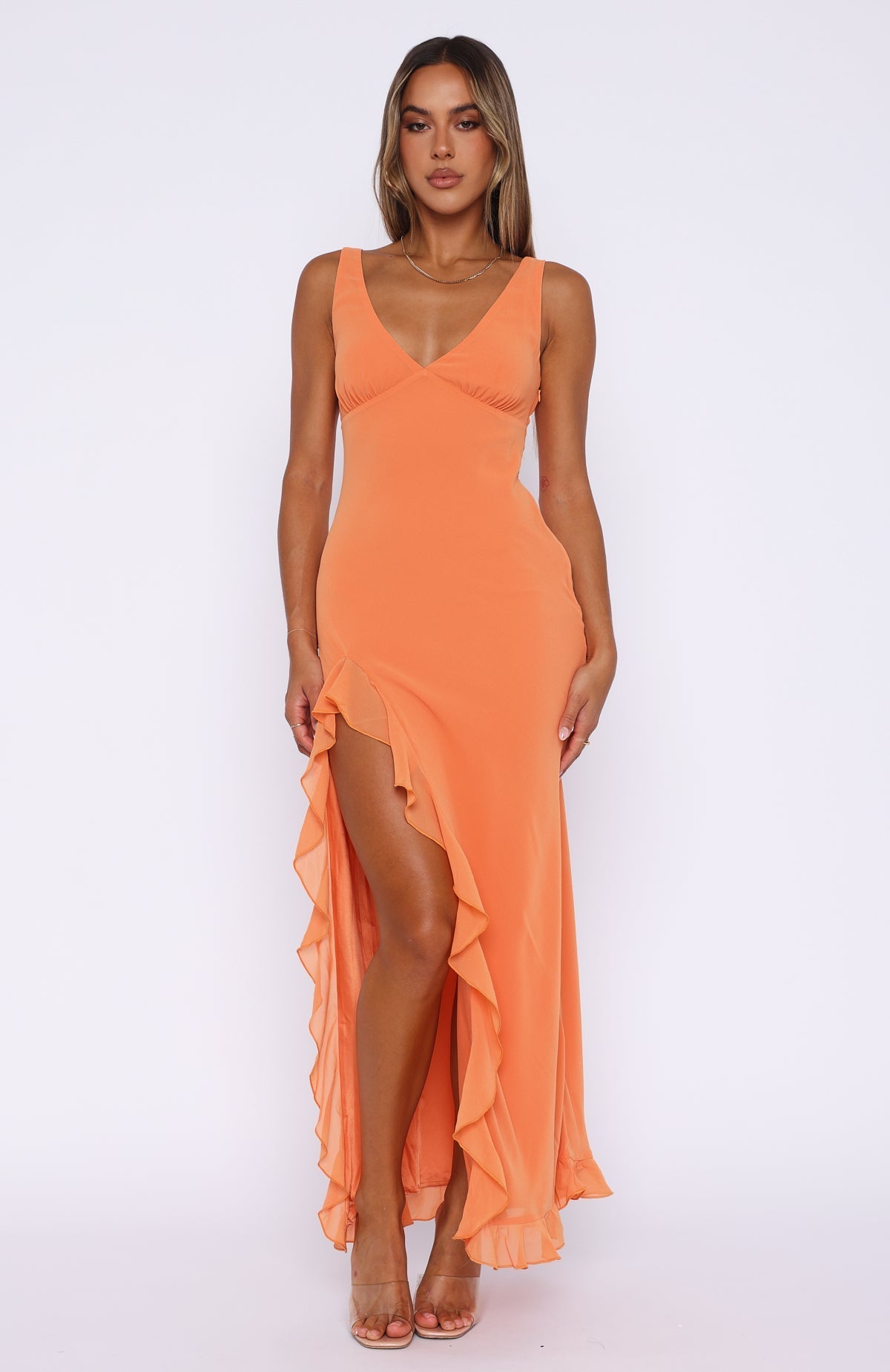 ORANGE MAXI DRESS