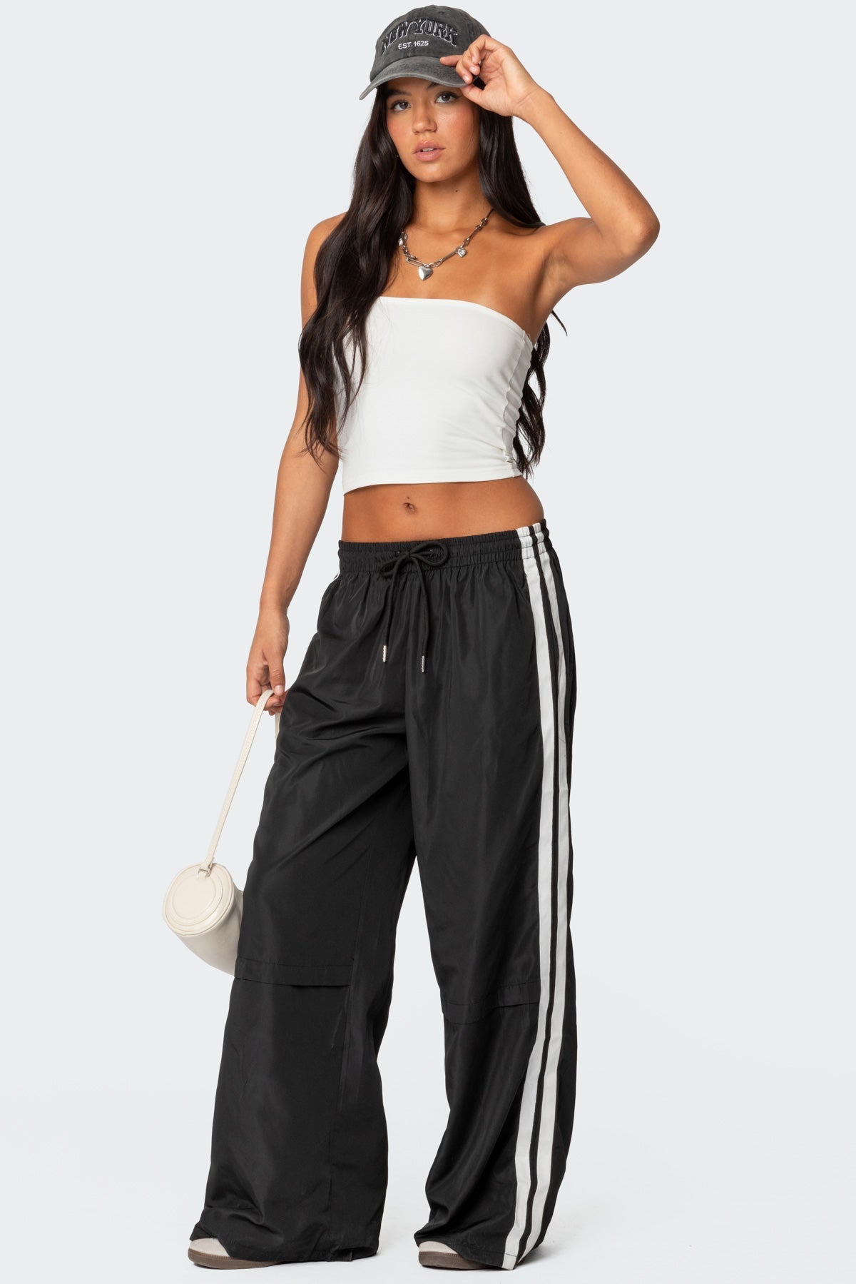 BLACK TRACK PANTS