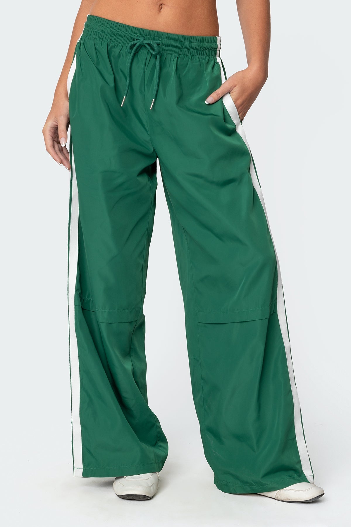GREEN TRACK PANTS