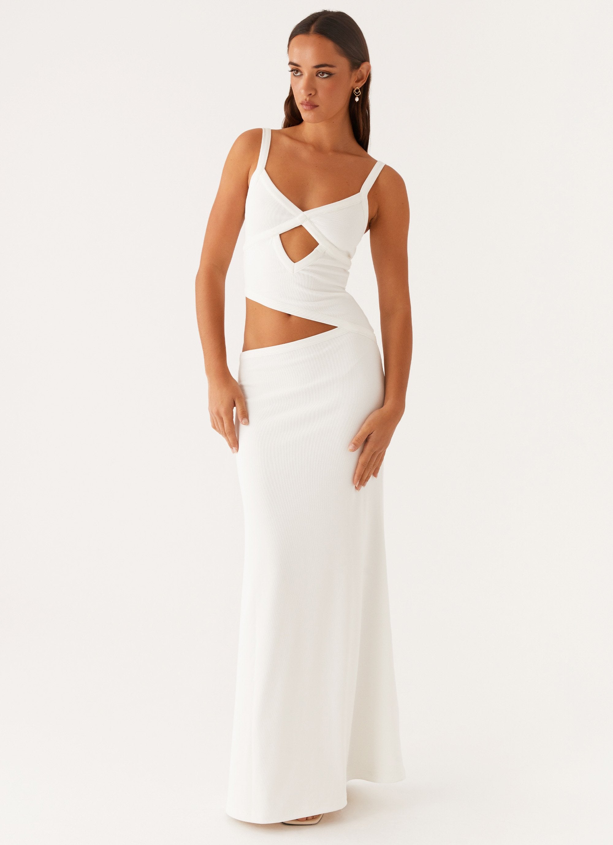 WHITE MAXI DRESS