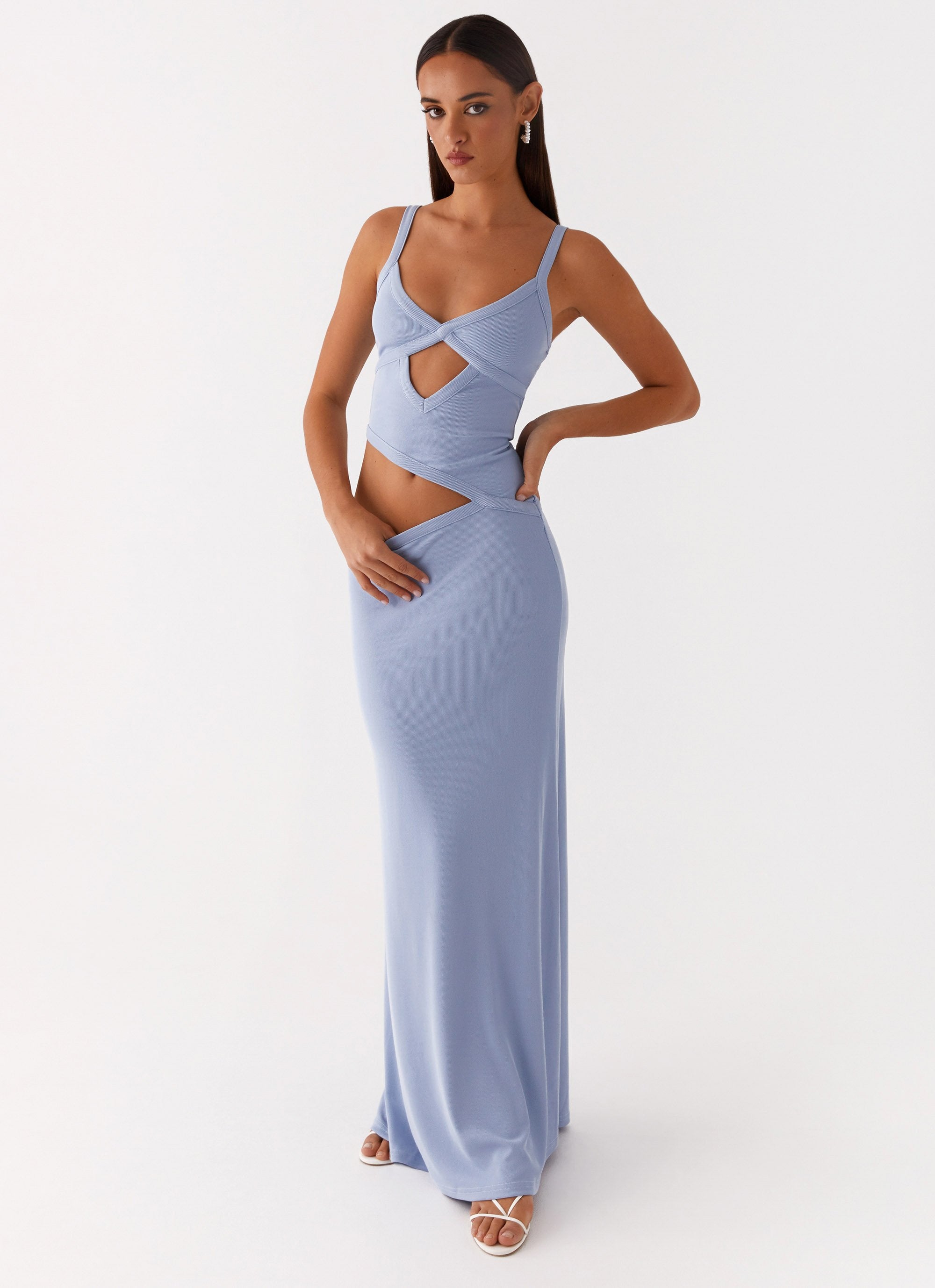 LIGHT BLUE MAXI DRESS