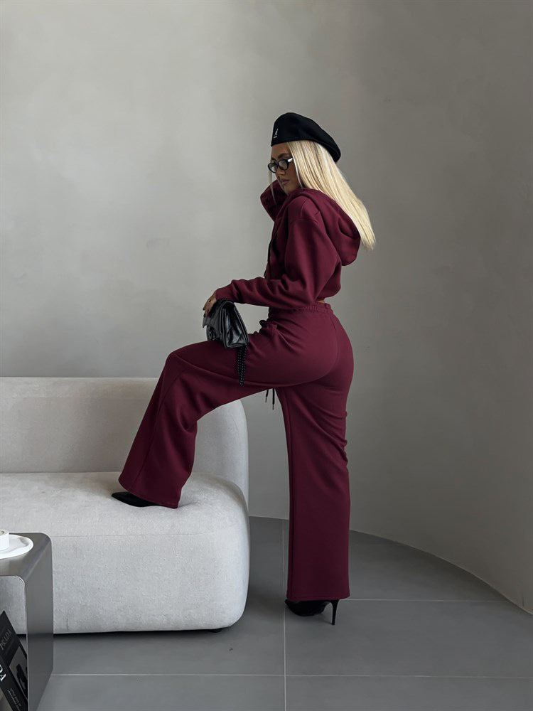 Amelia Cropped Hoodie Set