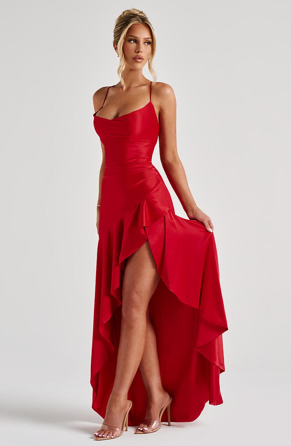 RED PROM MAXI DRESS