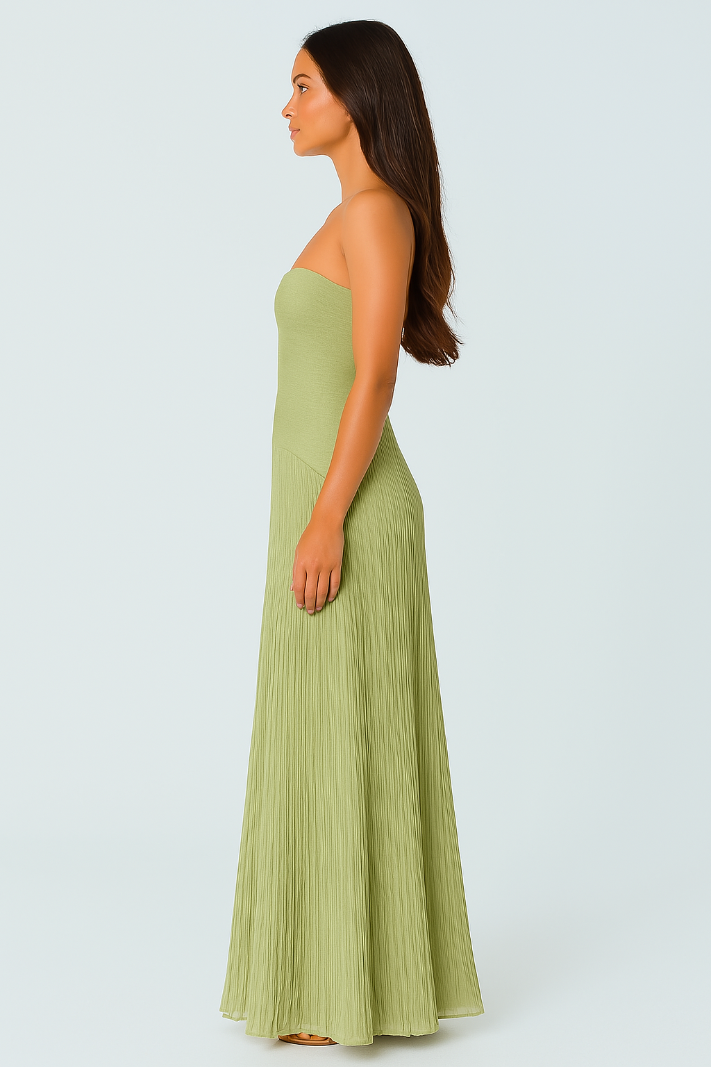LIGHT GREEN MAXI DRESS
