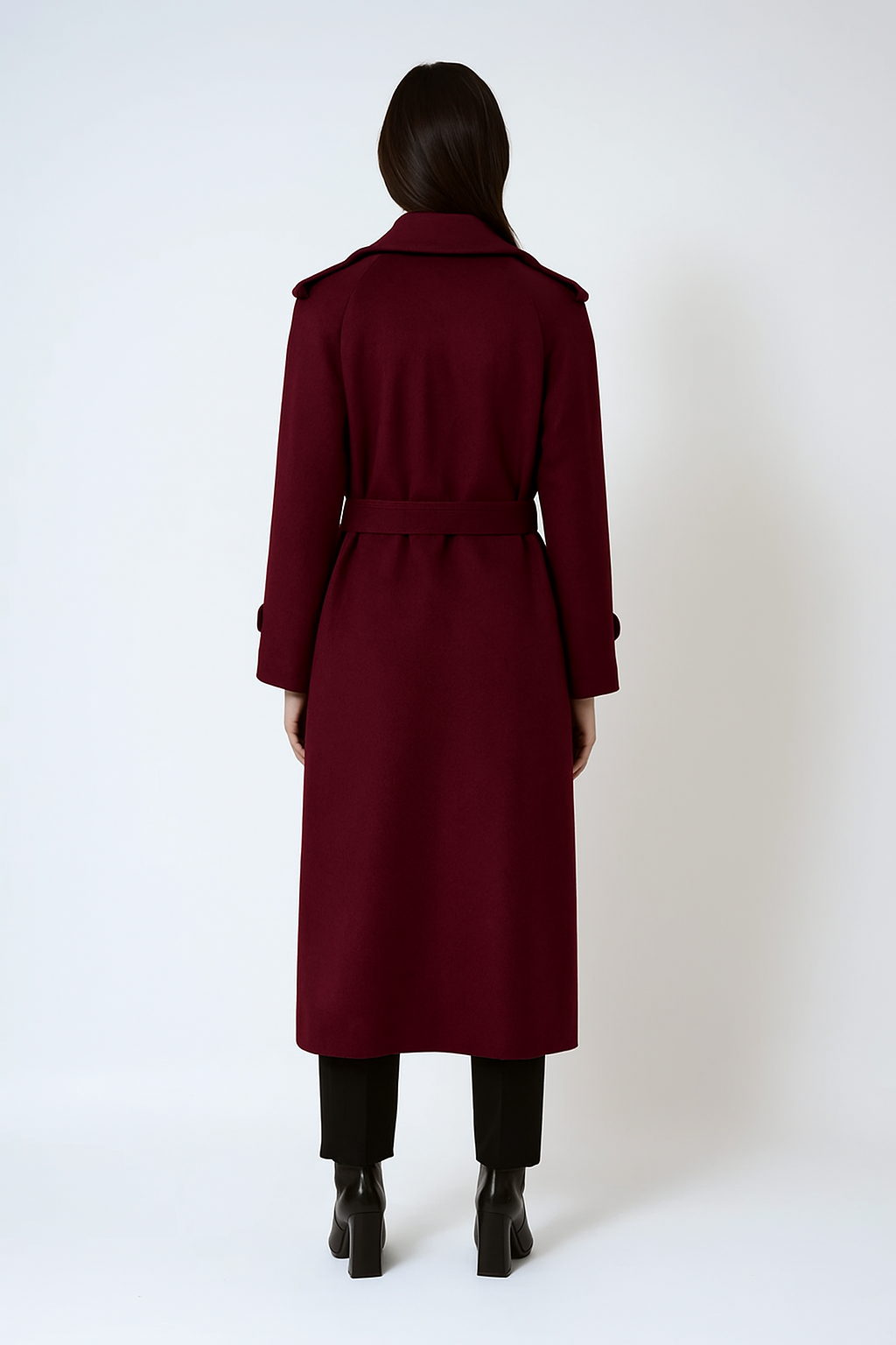 Holly Winter Trench Red