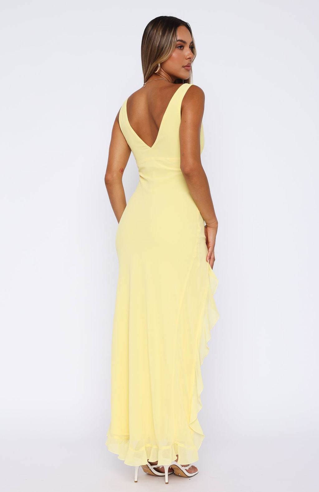 Abella Ruffle Maxi Dress