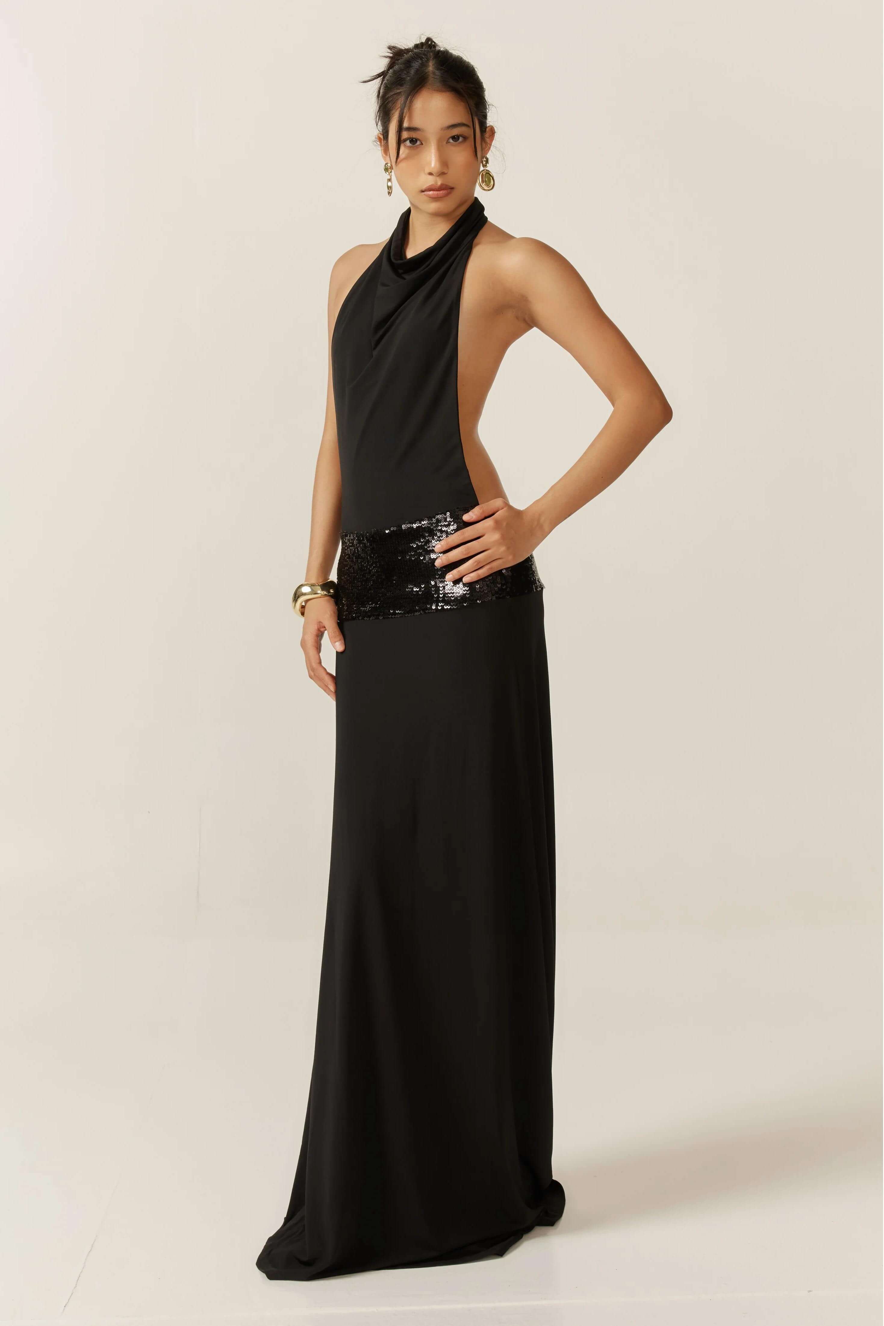 BLACK MAXI DRESS