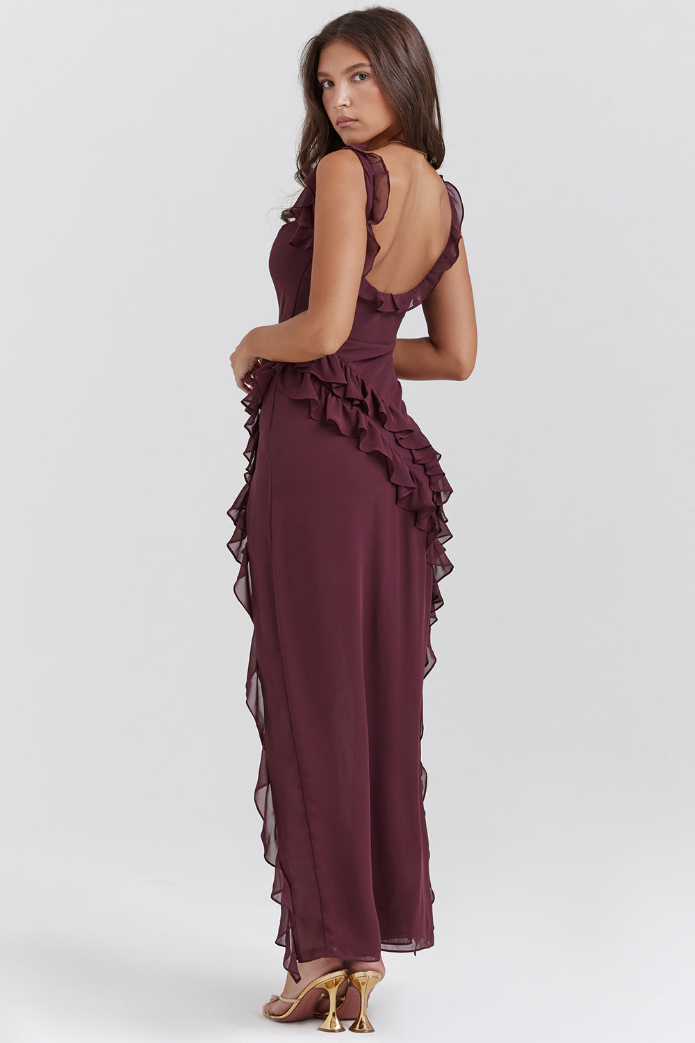 WINE RED MAXI DRESS
