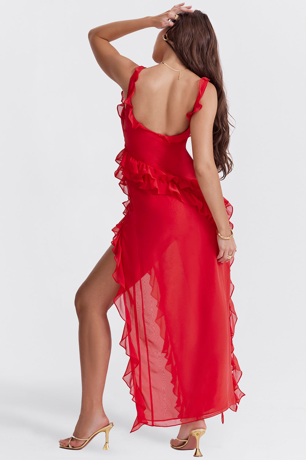 RED MAXI DRESS