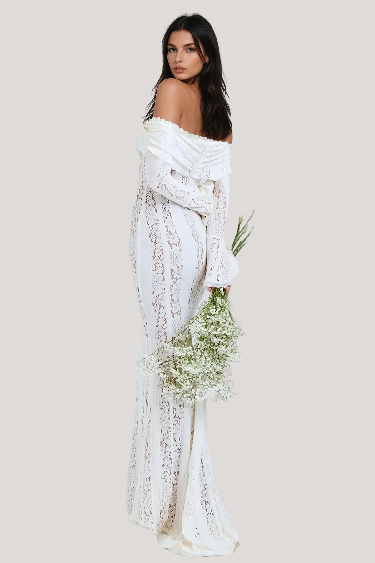 WHITE WEDDING MAXI DRESS