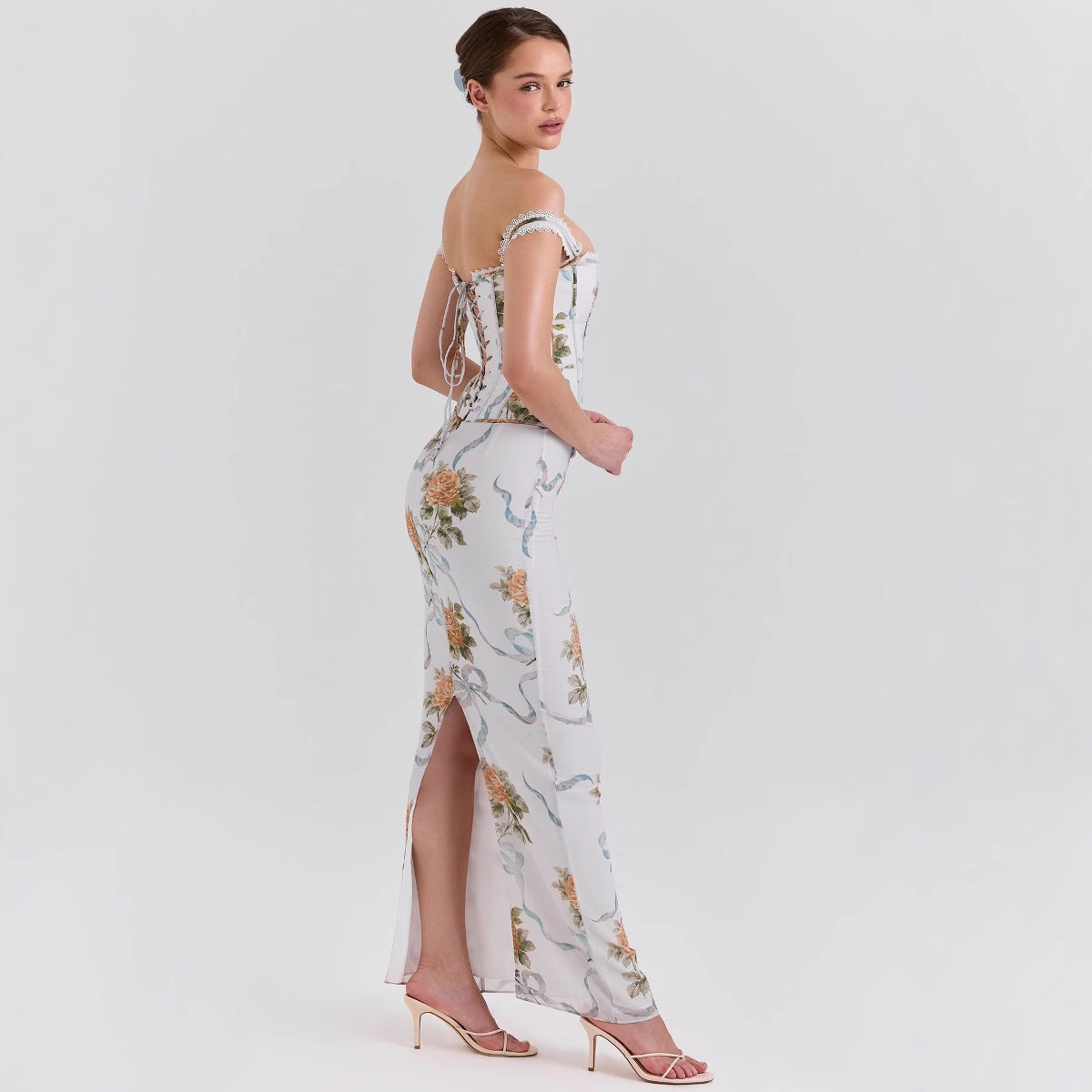 FLORAL WEDDING MAXI DRESS