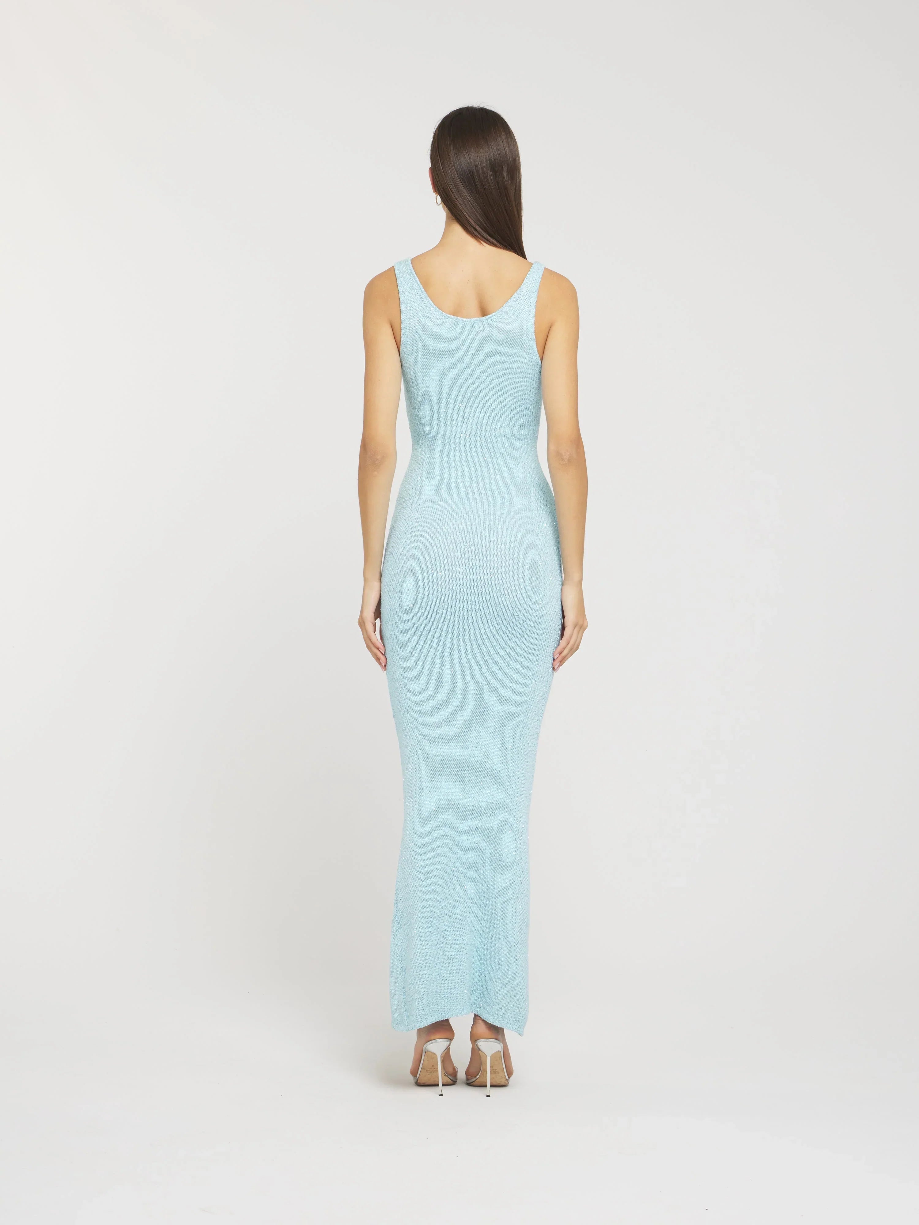 LIGHT BLUE MIDI DRESS