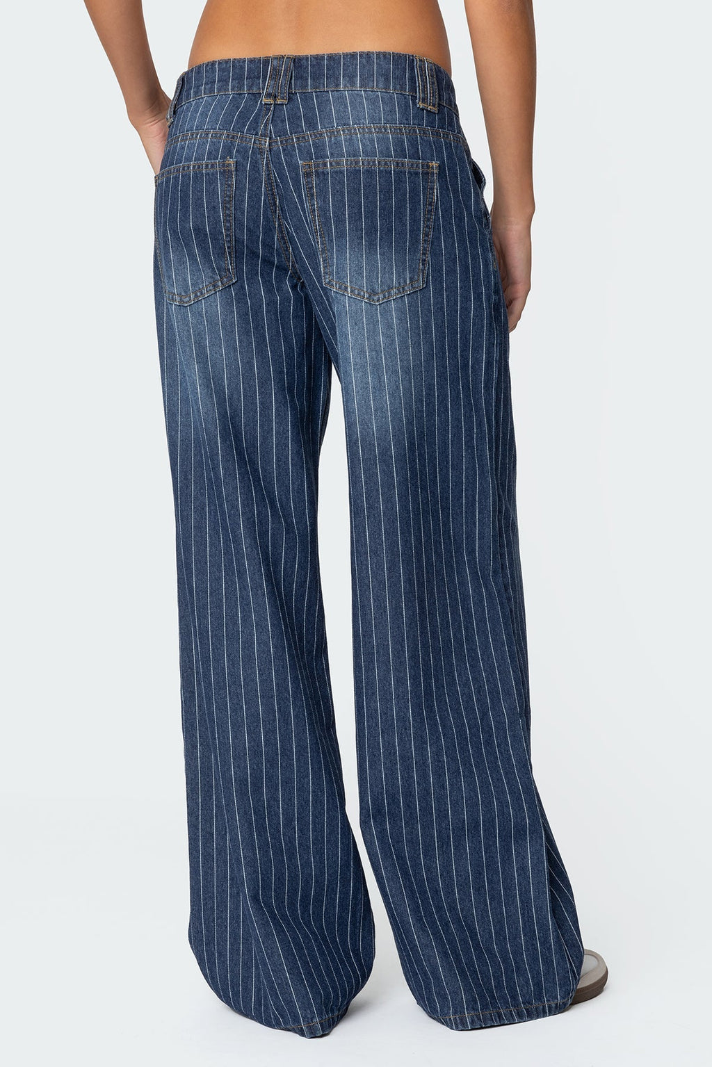 Angel Striped Low Rise Jeans