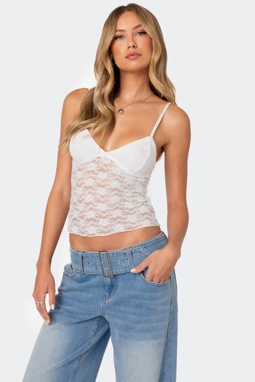 WHITE FESTIVAL TOP
