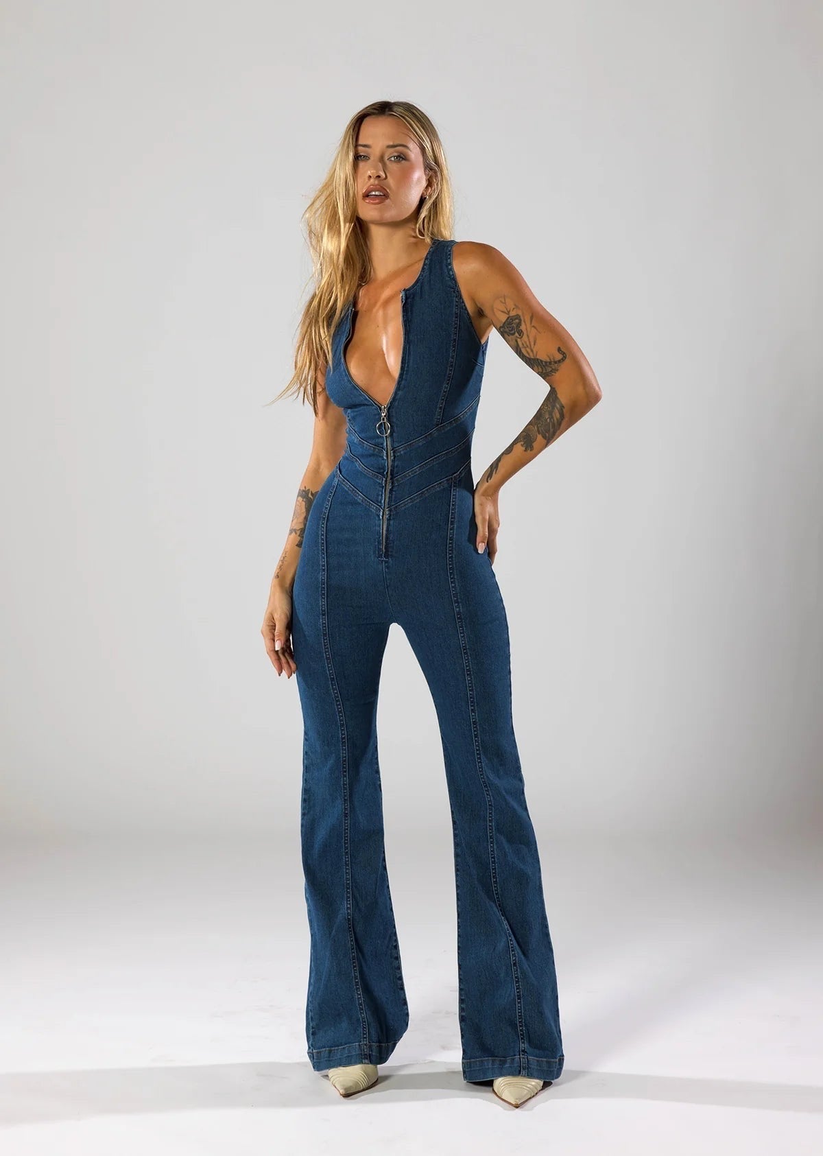 DENIM JUMPSUIT