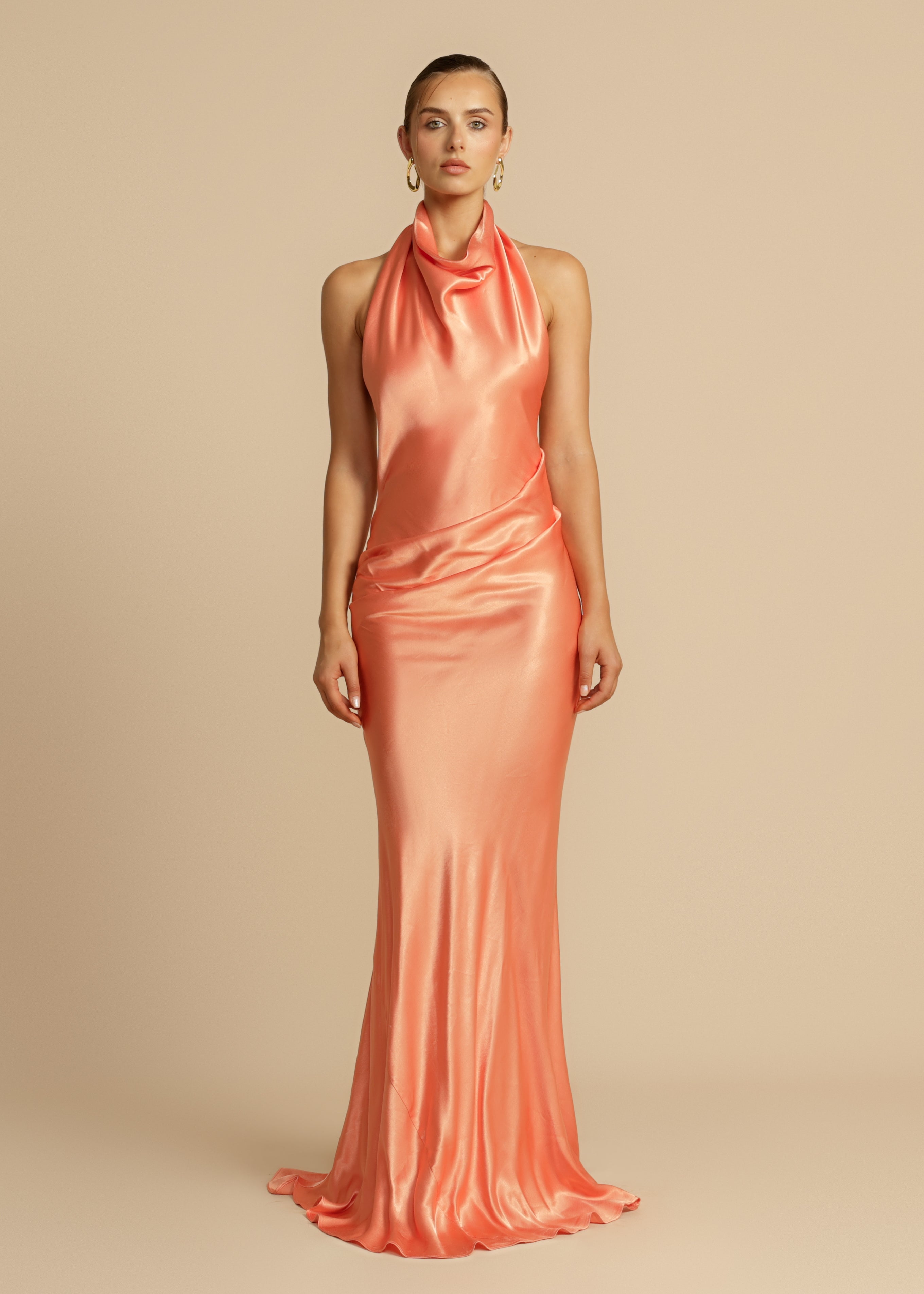ORANGE MAXI DRESS