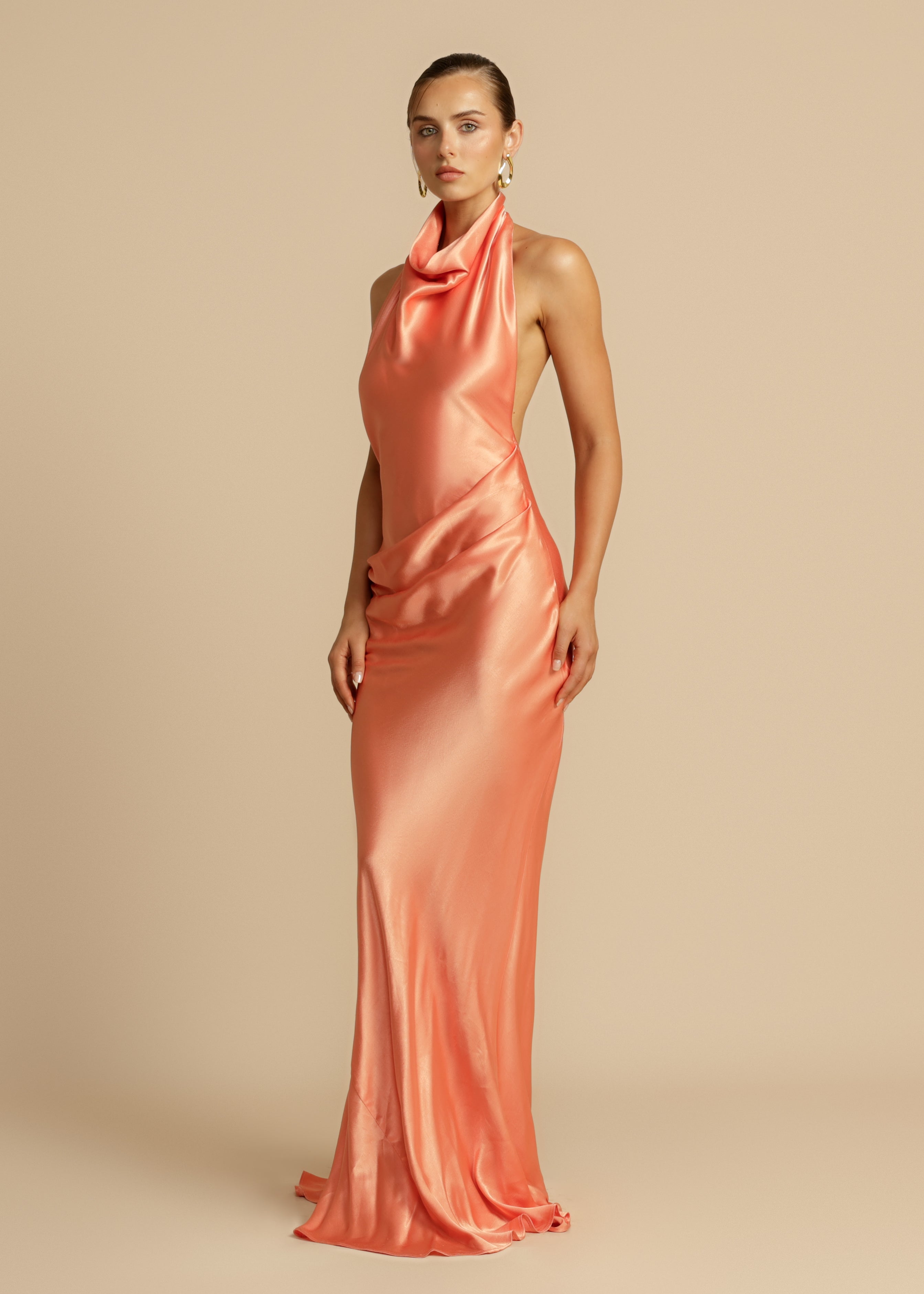 ORANGE MAXI DRESS
