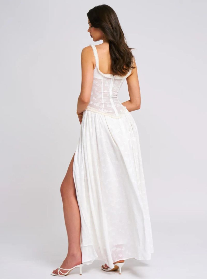 WHITE WEDDING MAXI DRESS