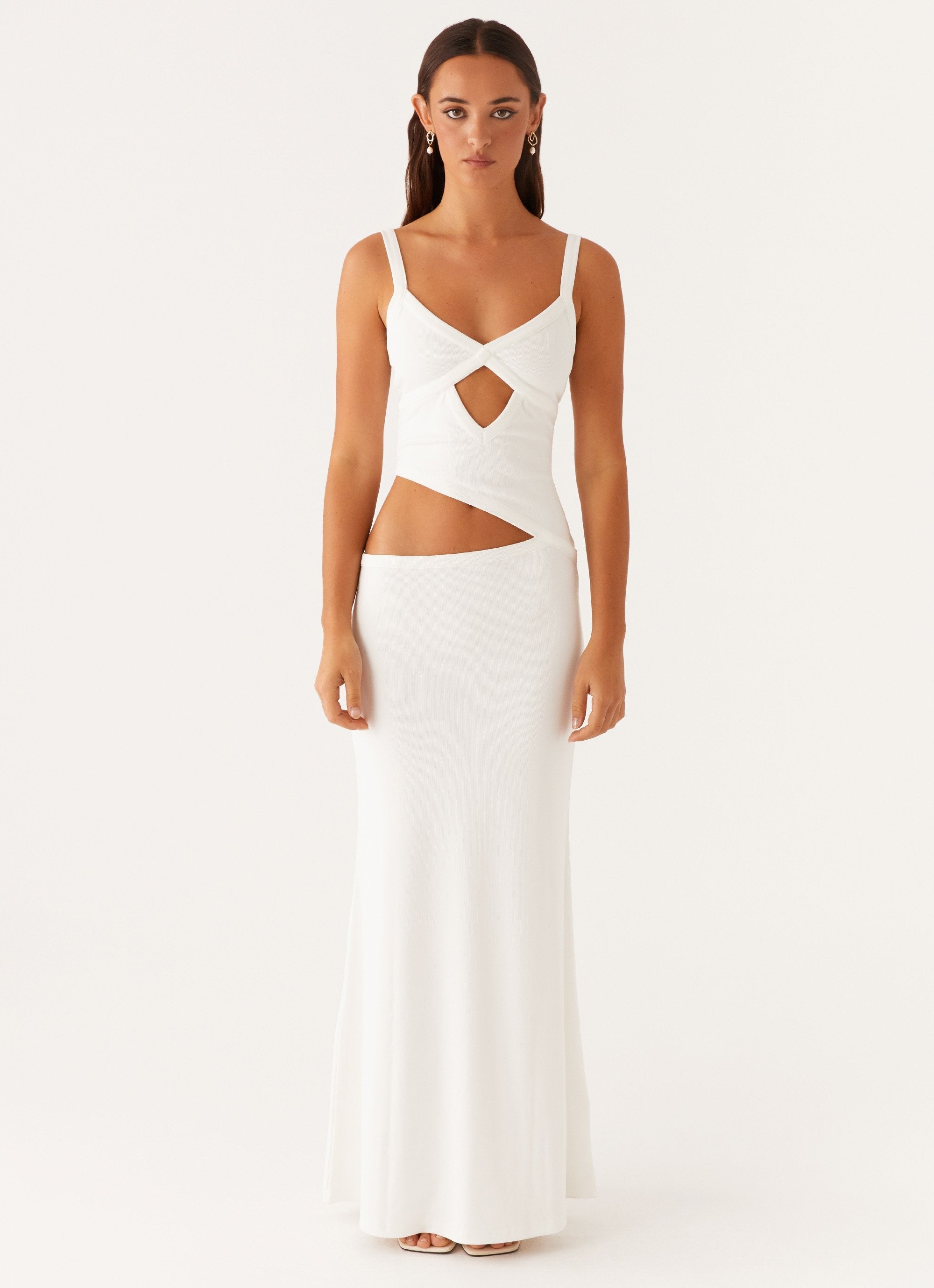 WHITE MAXI DRESS