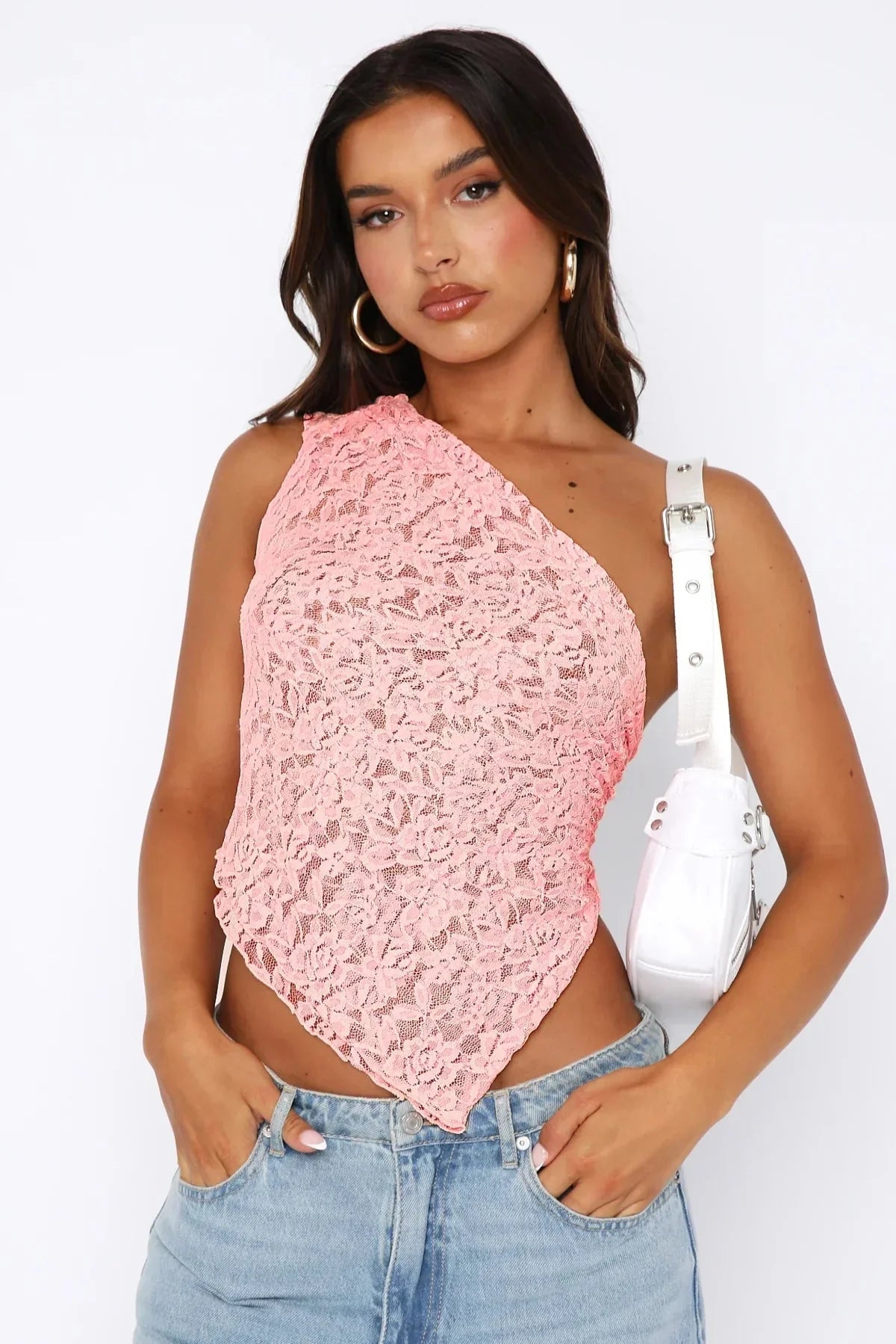 PINK LACE TOP