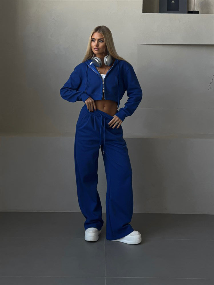 Amelia Cropped Hoodie Set