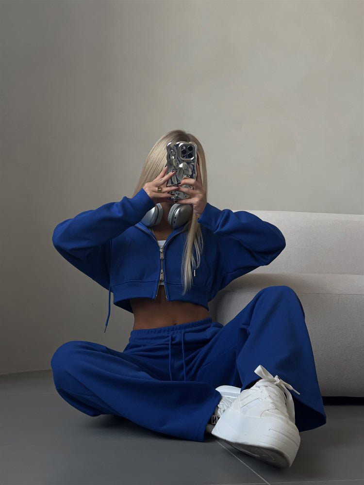 Amelia Cropped Hoodie Set