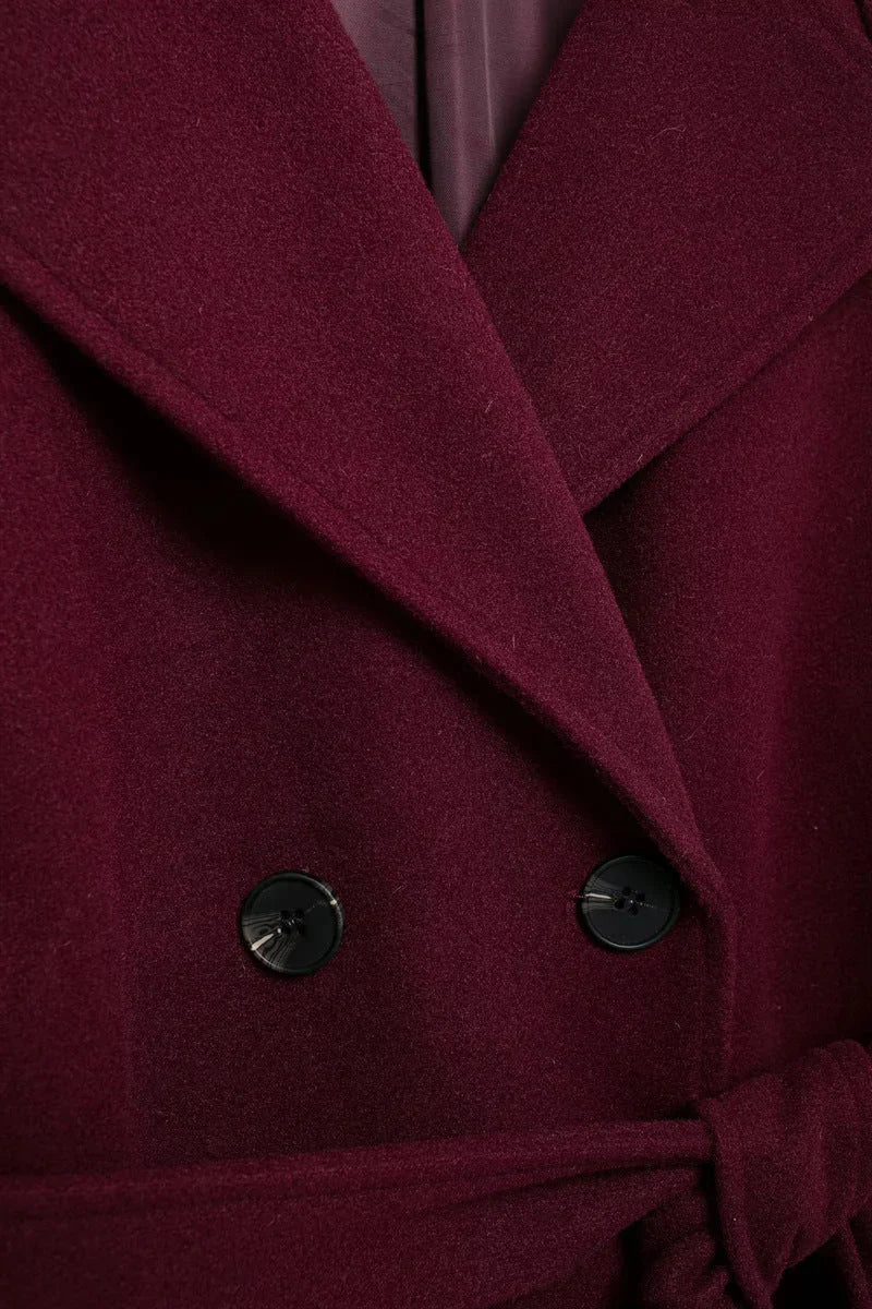 Holly Winter Trench Red