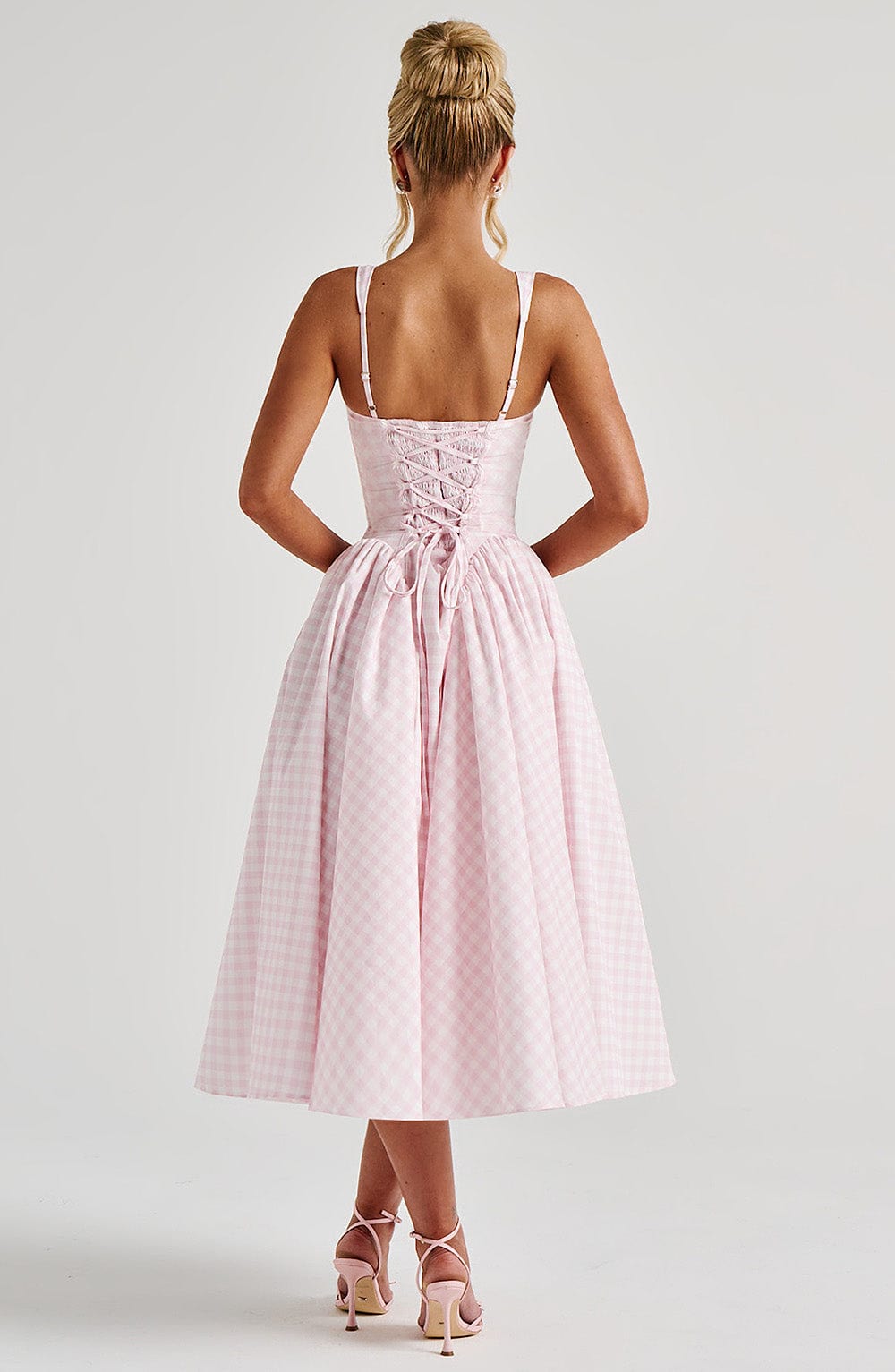 PINK PICKNICK MIDI DRESS