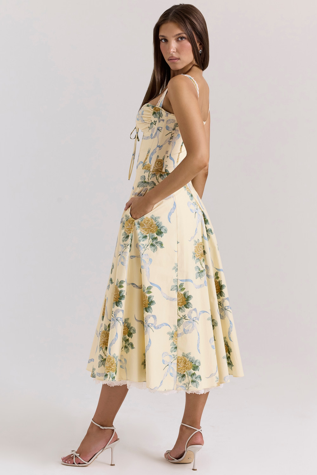 Abella Floral Midi Dress