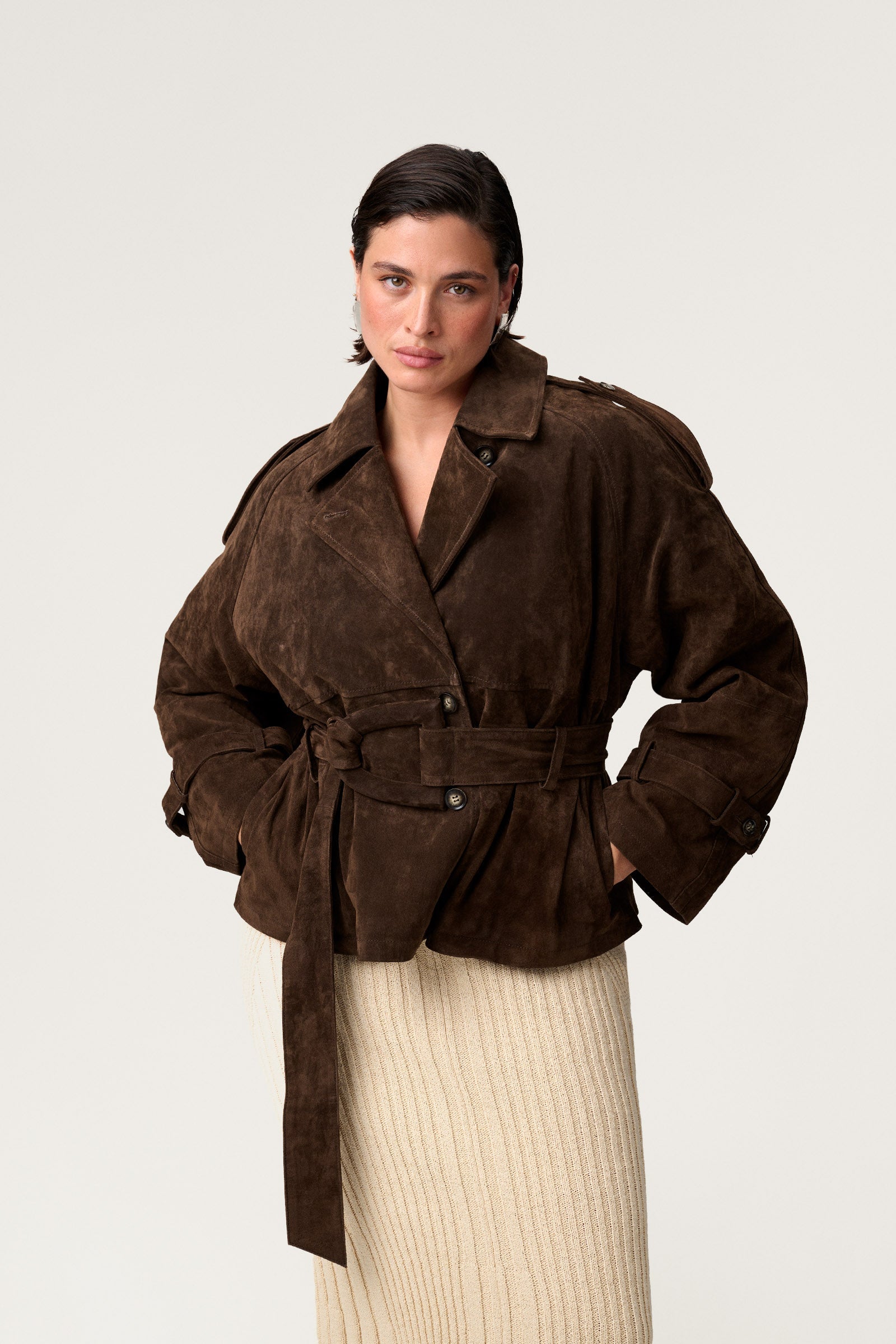 Marant Cropped Trench Coat