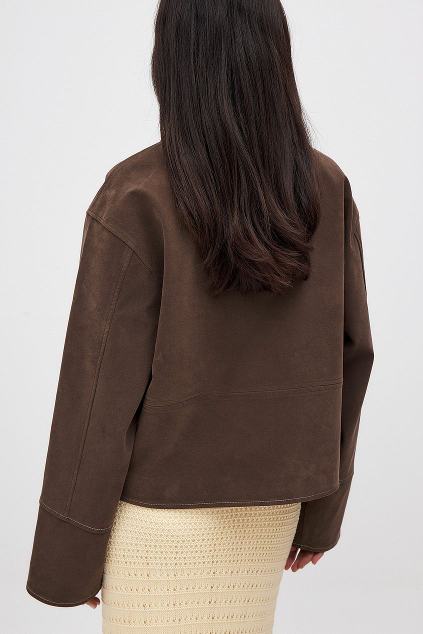 BROWN SUEDE JACKET