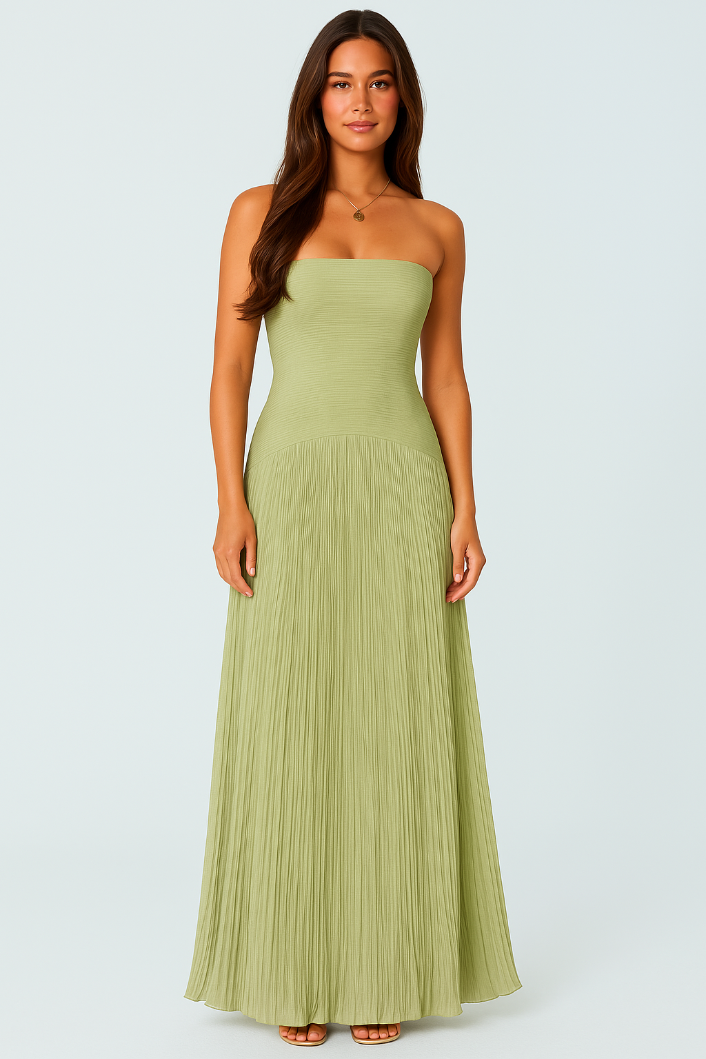 LIGHT GREEN MAXI DRESS