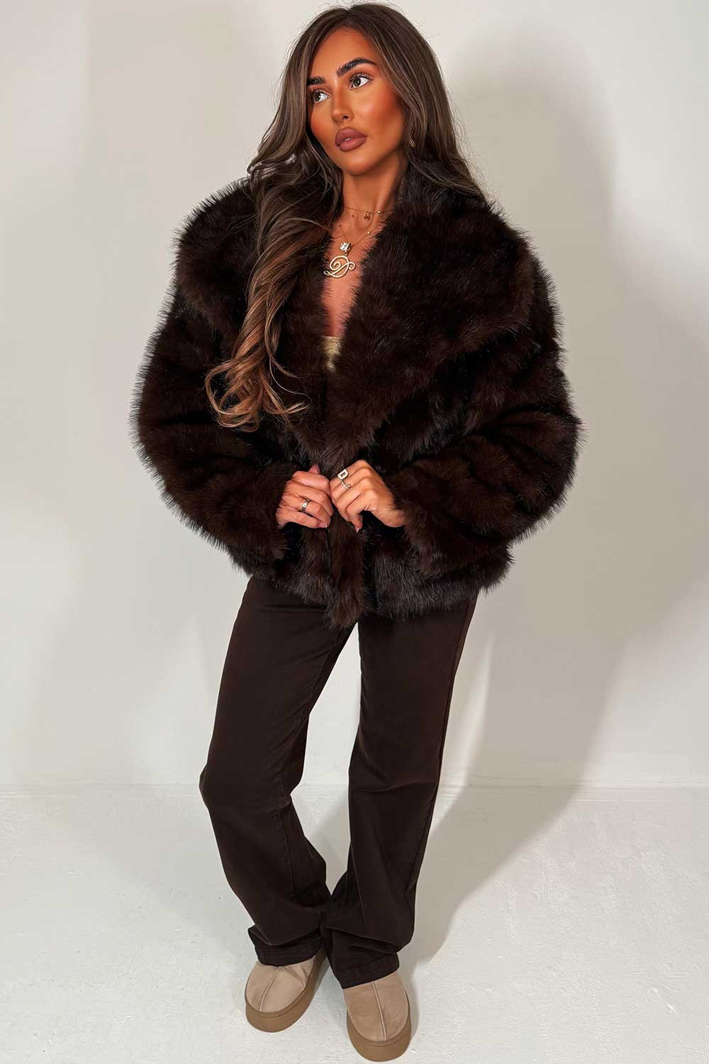 Jessica Faux Fur Coat